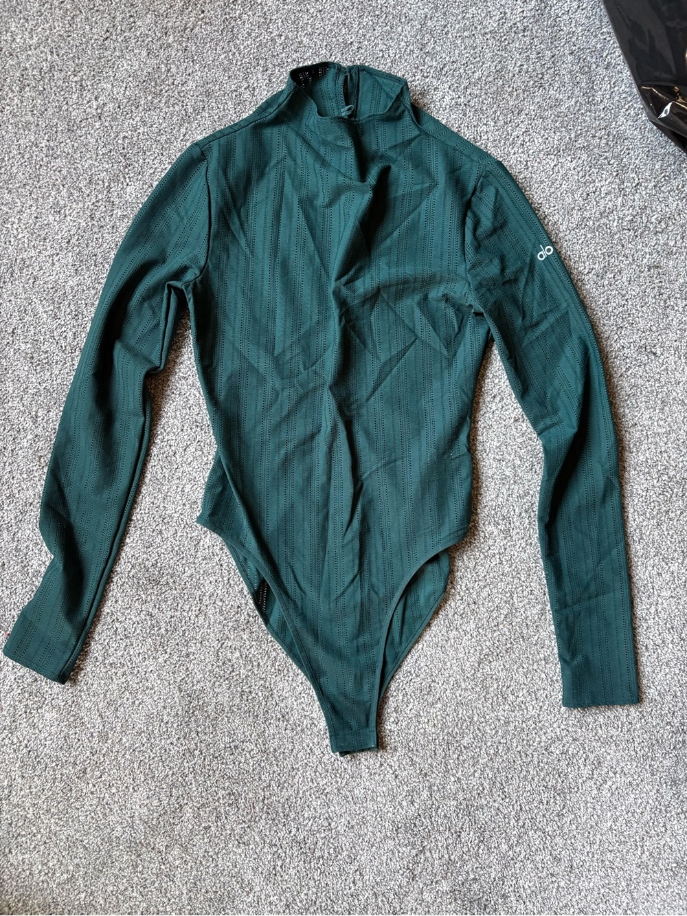 ALO Yoga Deep Green Long-Sleeve Bodysuit